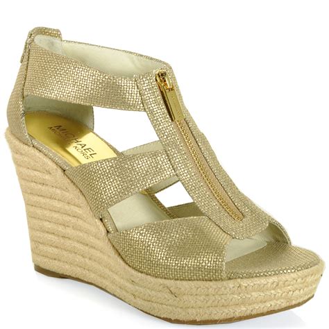 michael kors wedges with zipper|michael kors wedge sale.